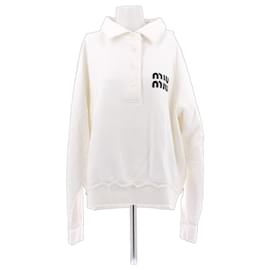 Miu Miu Sweatshirt aus weißer Baumwolle