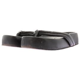 Autre Marque Infradito con zeppa GIA BORGHINI in pelle nera Taglia 39