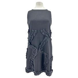 Abito corto nero senza maniche Moschino