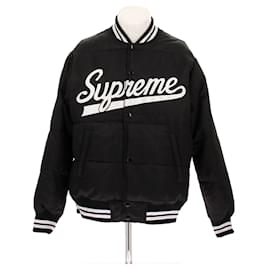 Blouson Bomber Noir Supreme avec Logo Nylon