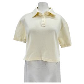Autre Marque Polo corto crema THE FRANKIE SHOP