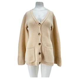 Cardigan crema in cashmere - Khaite