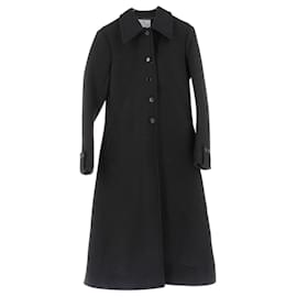 Cappotto in lana nero Courreges