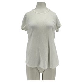 Autre Marque Camiseta blanca de manga corta James Perse de algodón