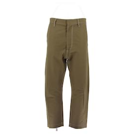 Calças Jeans Golden Goose caqui de algodão