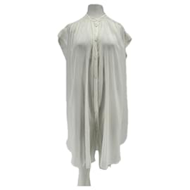 Vestido camisa corto blanco de algodón Forte Forte