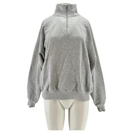 Grauer Pullover mit Truckerkragen - Autre Marque