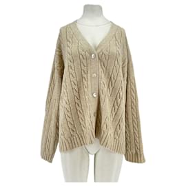Beige Zopfmuster-Cardigan - Autre Marque