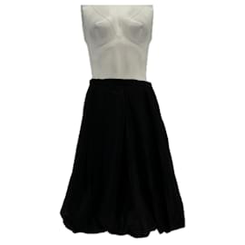 Falda midi puff negra Baum und Pferdgarten