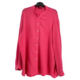 Autre Marque Blusa ANIM rosa fucsia de algodón