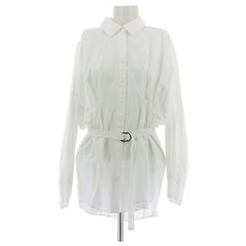 Camicia bianca in cotone con maniche a sbuffo Free People