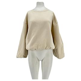 BASERANGE Sweatshirt Ecru Baumwolle L - Autre Marque