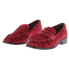 Mocassins J.Crew de camurça vermelho franzido Tamanho 7