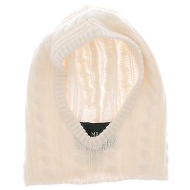 Autre Marque Cagoule in lana bianca