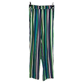 Autre Marque Pantalón a rayas multicolor