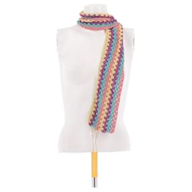 Sciarpa multicolore con lurex Rose Carmine - Autre Marque