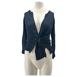 Isabel Marant Pullover aus Baumwolle marineblau mit Knoten