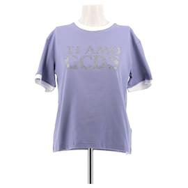 Camiseta GCDS Ti Amo morada de algodón