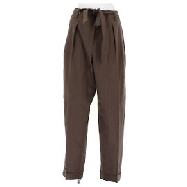 Autre Marque Pantalones de lana marrones LILYSILK