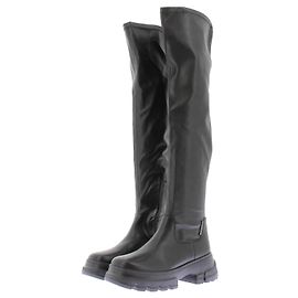 Tommy Hilfiger Botas altas de cuero negro