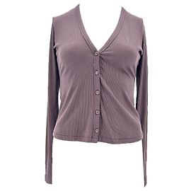 Autre Marque T-shirt a coste con maniche lunghe