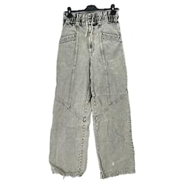 Sea New York Wide Leg Jeans grau Baumwolle