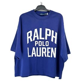 Camiseta roxa Polo Ralph Lauren com escrita branca