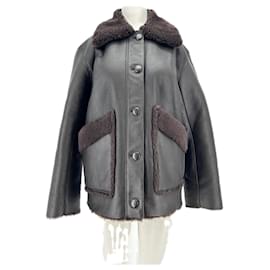 Autre Marque Abrigo de shearling negro TRESSÉ
