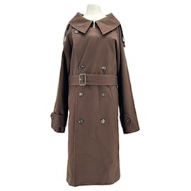 Phoebe Philo Oversized Brown Cotton Trench Coat