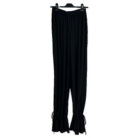 Pantalones negros de viscosa Rat & Boa