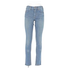 Jeans Slim Azules Céline de Algodón