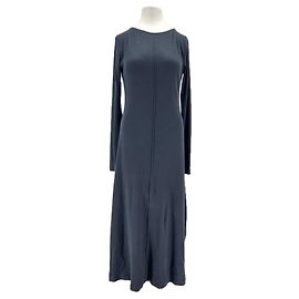 Autre Marque Abito lungo nero con maniche lunghe 440ME