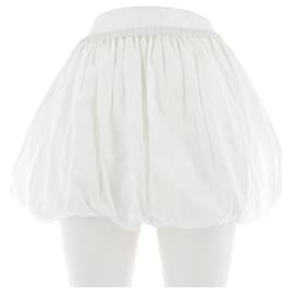 Autre Marque Falda corta blanca de algodón SWF