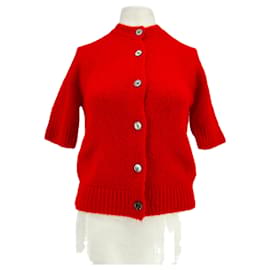 Roter Wollpullover mit Knöpfen 440ME - Autre Marque