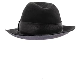 Hut aus Wolle und Leder - Autre Marque