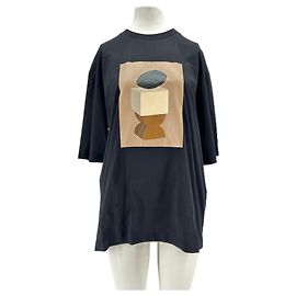 Autre Marque T-shirt nera stampata a maniche corte BOUGUESSA