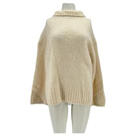 Suéter Selected beige de lana M