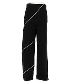 Jeans Alaïa negros con cremallera de algodón Talla 34