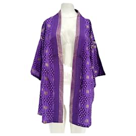 Lila Seidenjacke - Autre Marque