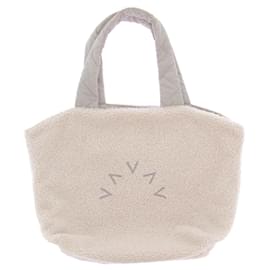 Autre Marque Borsa bianca in shearling