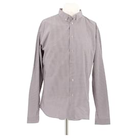 Camicia Dior a quadri rossa e blu in cotone