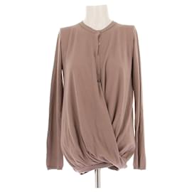 Brunello Cucinelli Brauner Cashmere- und Seidengilet