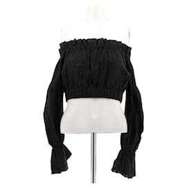 Top de linho preto - Staud