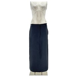 Autre Marque Falda larga negra en mezcla de lana THE FRANKIE SHOP M