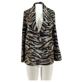 Blazer Zadig & Voltaire in ecopelliccia stampa zebra nera