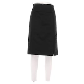 Céline Midi Rock aus Seidenmischung Schwarz
