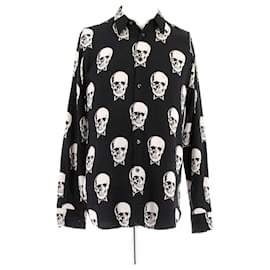 Camicia nera con stampa - Saint Laurent