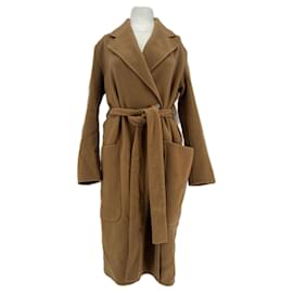 Abrigo de lana marrón Acne Studios