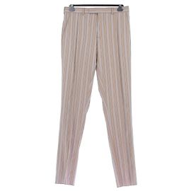 Dior Pantalones de lana a rayas
