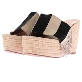 Chloé Mule espadrillas in lino intrecciato